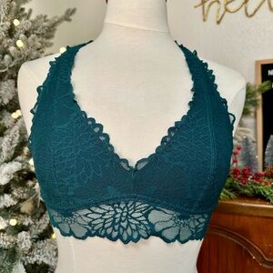 PINK Victoria's Secret Teal Lace Bralette Size Medium
Floral Lace